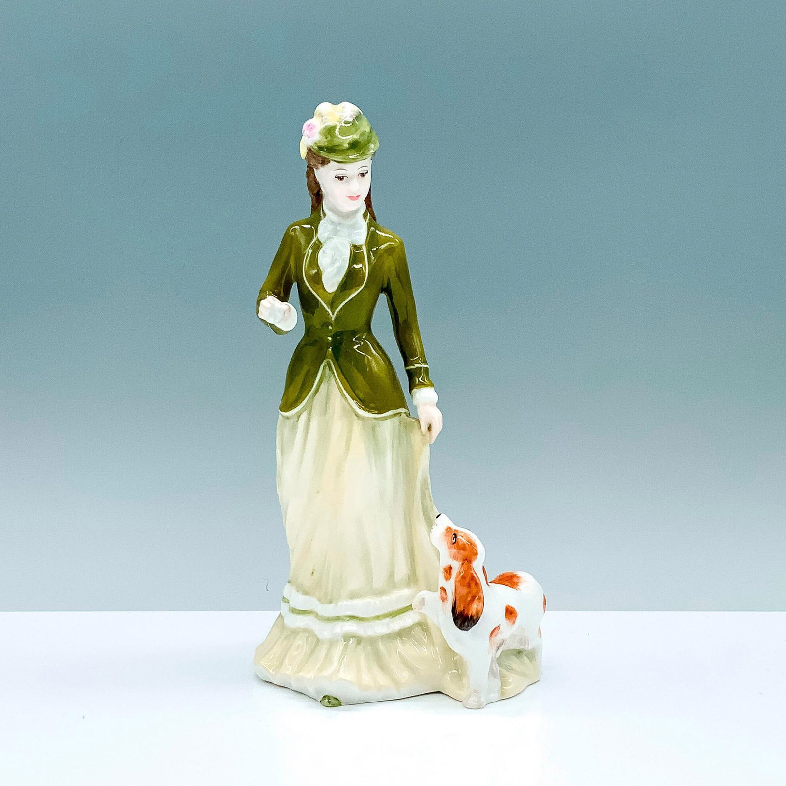 Sarah - HN3852 - Royal Doulton Figurine: Artist: Tim Potts Issued: 1996 - 1999 Dimensions: 8"H Manufacturer: Royal Doulton Country of Origin: England