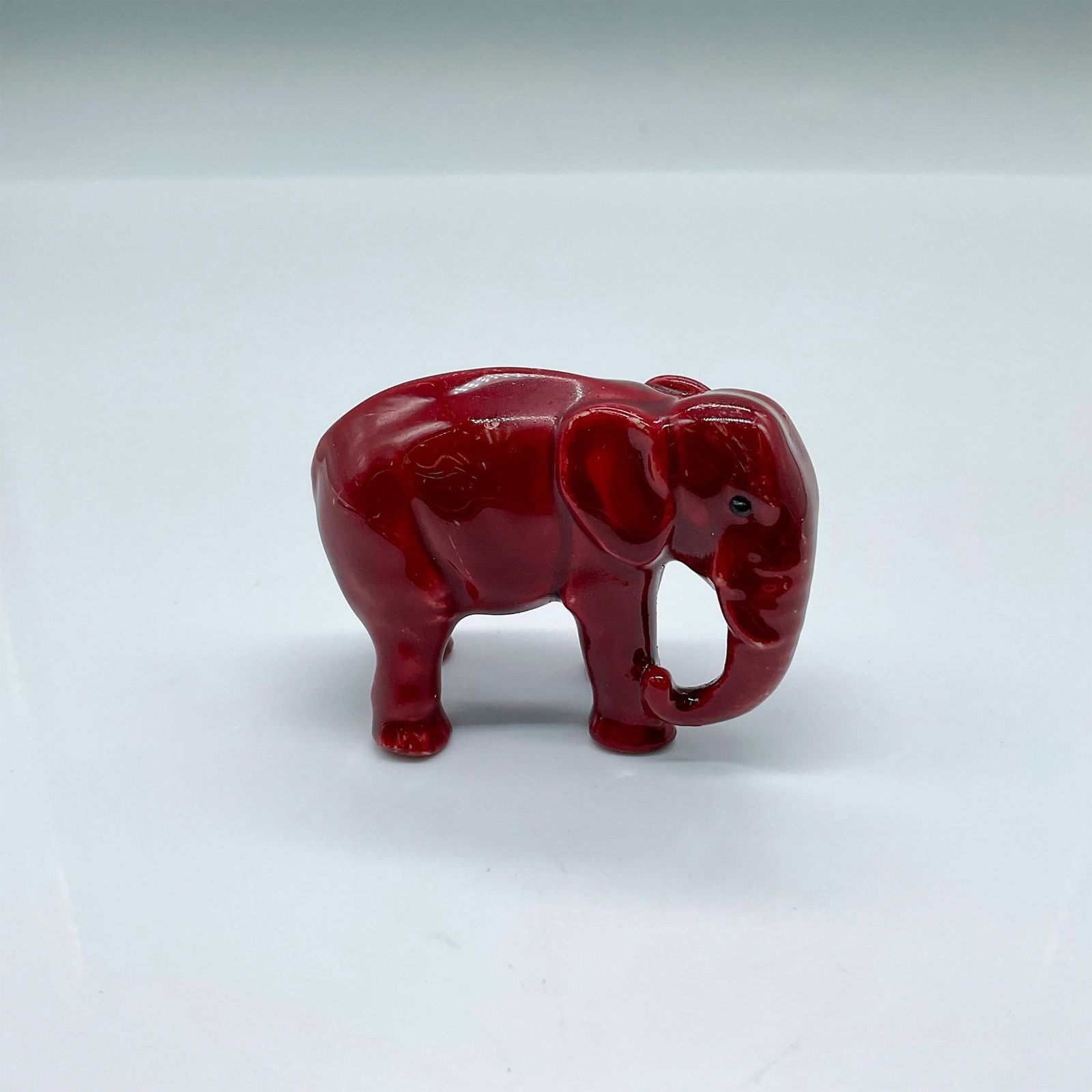 Bernard Moore Pottery Flambe Elephant Figurine (1 of 3)