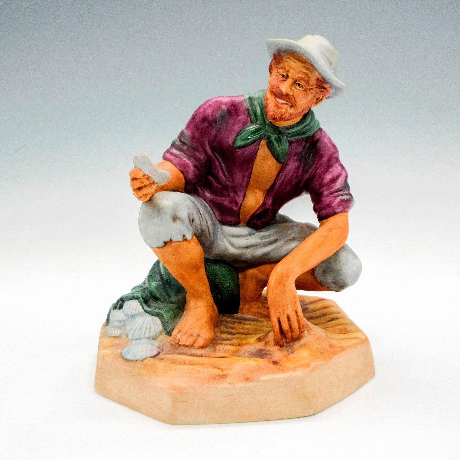Beachcomber HN2487 - Royal Doulton Figurine: Matte finish. Royal Doulton backstamp. Artist: Mary Nicoll Issued: 1973 - 1976 Dimensions: 7.5"H Manufacturer: Royal Doulton Country of Origin: England