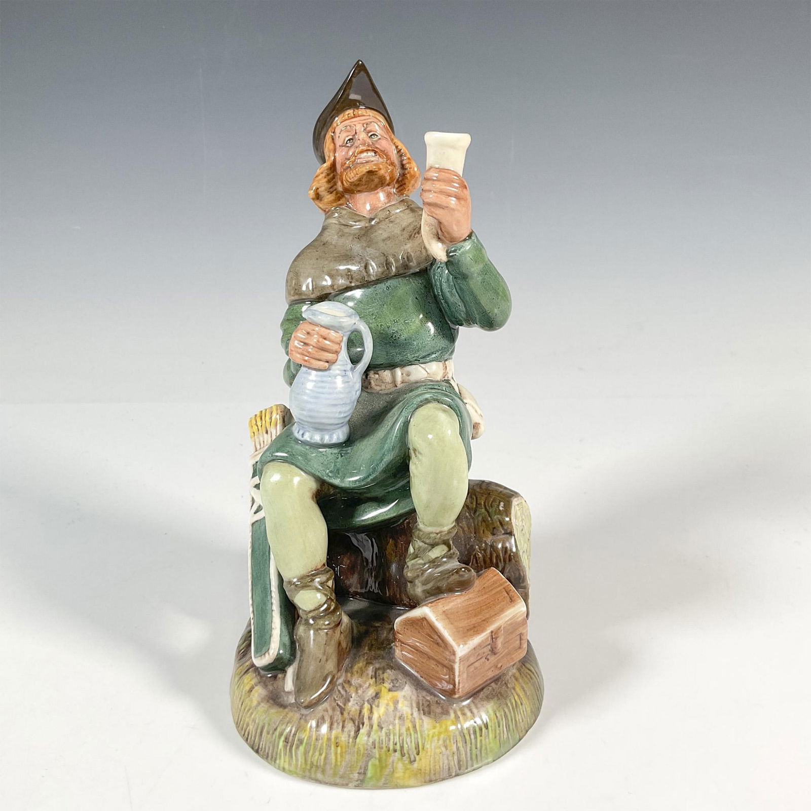 Robin Hood HN2773 - Royal Doulton Figurine: Artist: William K. Harper Issued: 1985 - 1990 Dimensions: 7.75"H Manufacturer: Royal Doulton Country of Origin: England