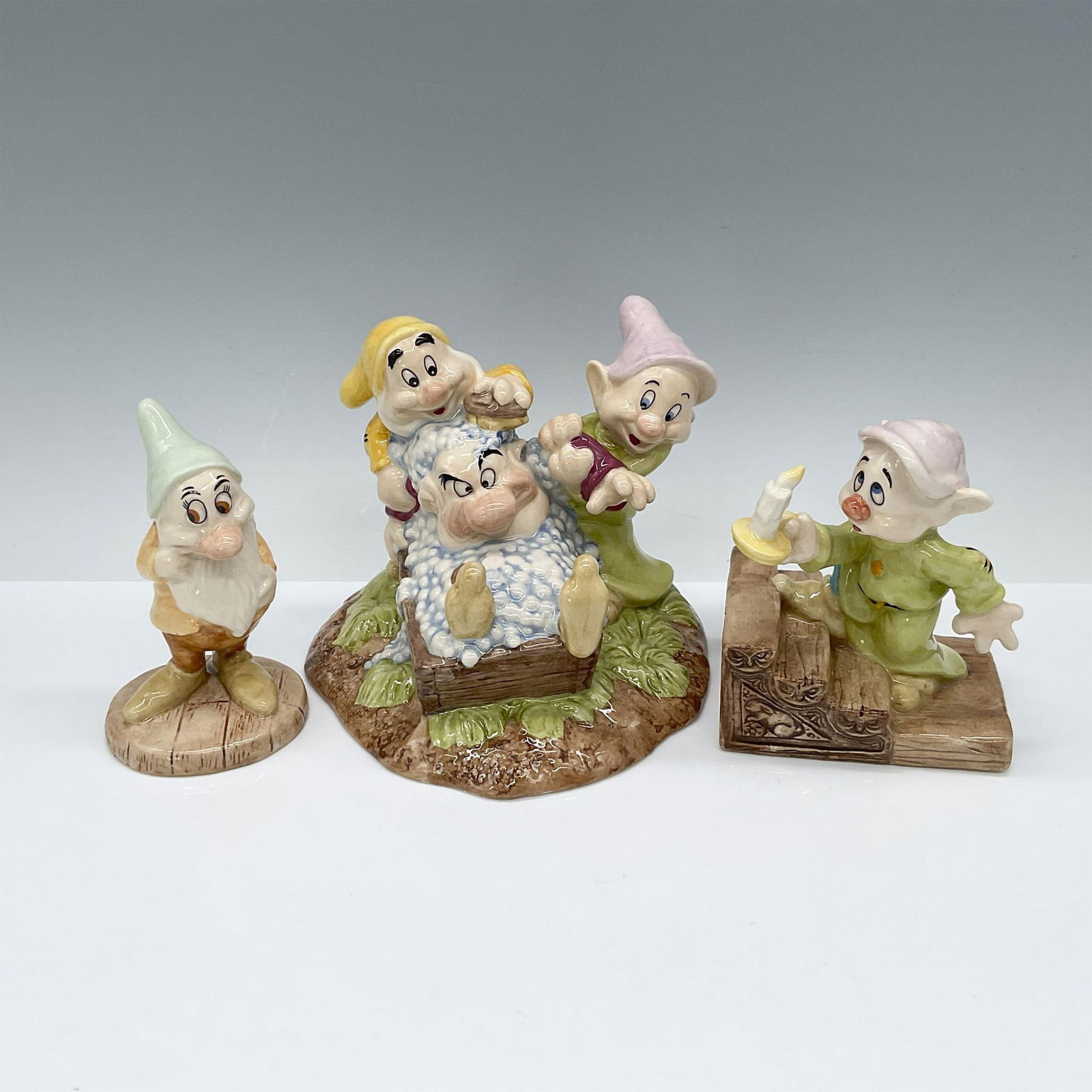 3pc Royal Doulton Walt Disney's 7 Dwarfs Grouping (1 of 3)