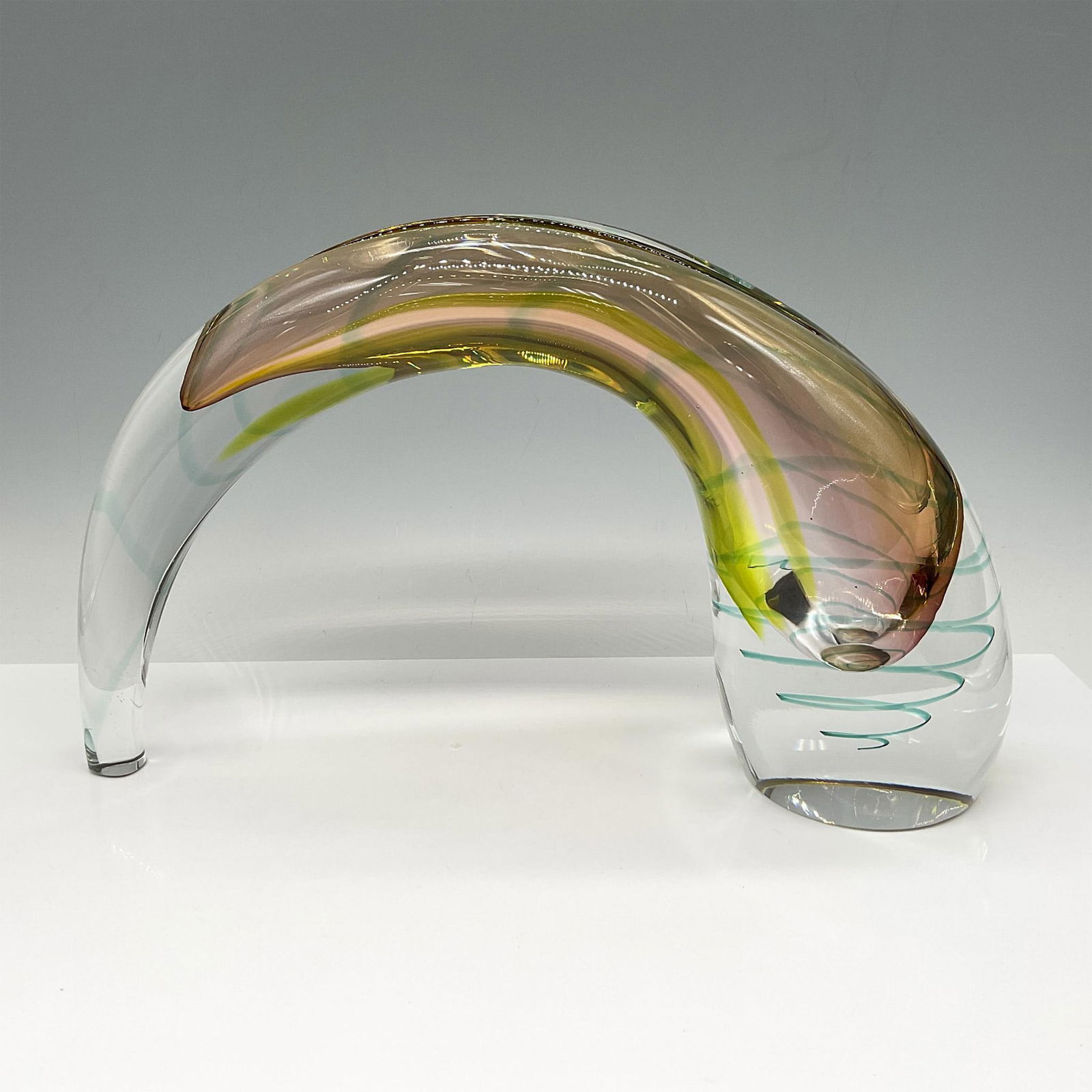 Evolution by Waterford Art Glass Sculpture Vase, Sea Breeze (1 of 5)