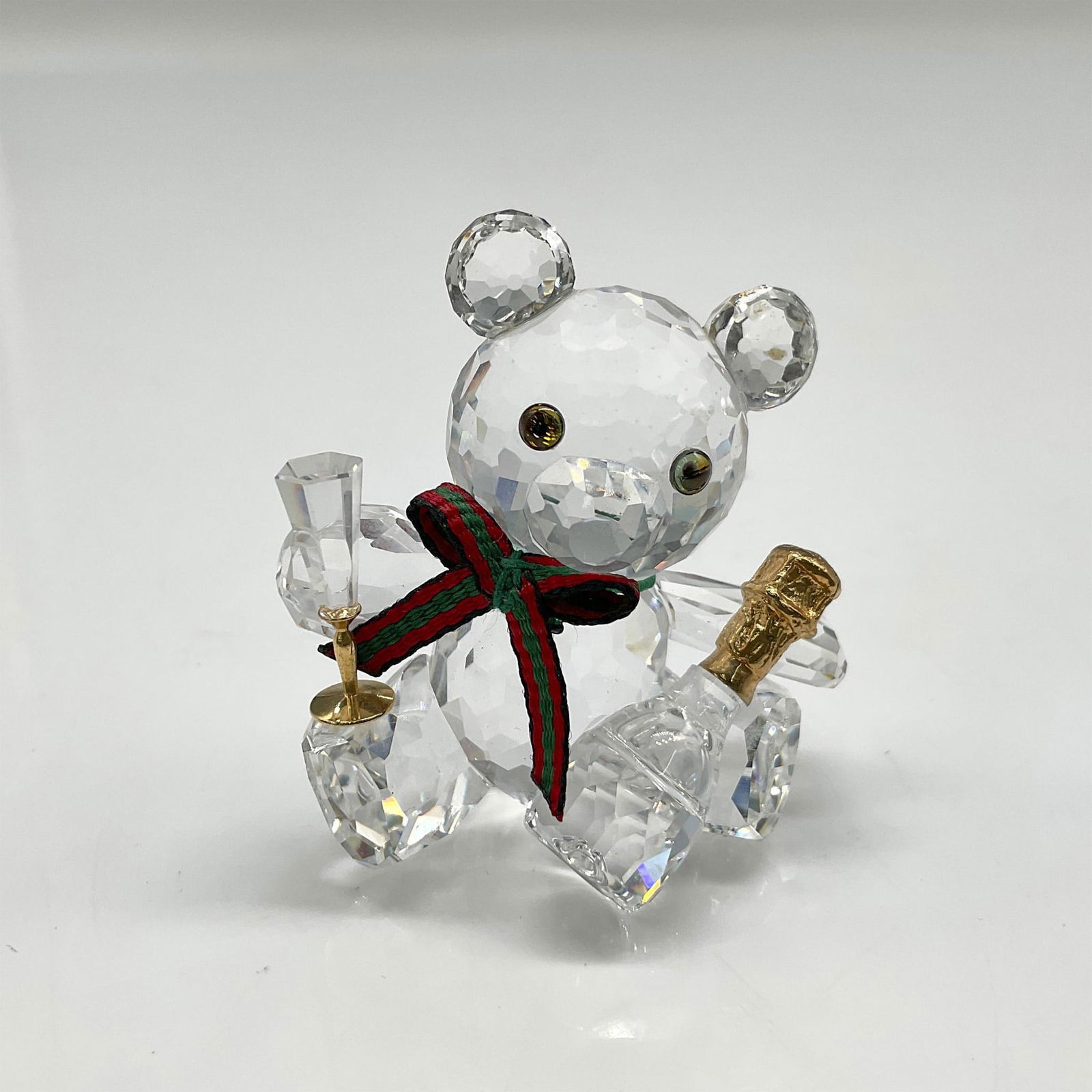 Swarovski Silver Crystal Figurine, Celebration Kris Bear (1 of 3)
