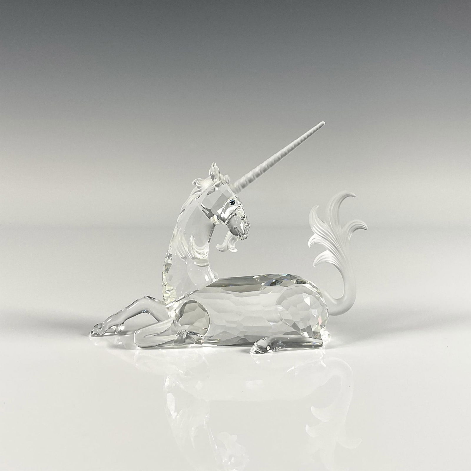 2pc Swarovski Silver Crystal Figurine, Unicorn (1 of 4)
