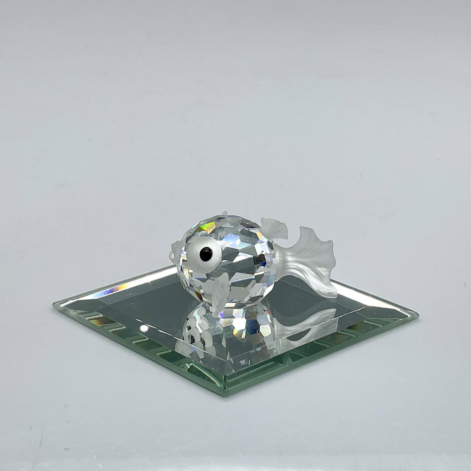 Swarovski Silver Crystal Figurine, Mini Blowfish (1 of 5)