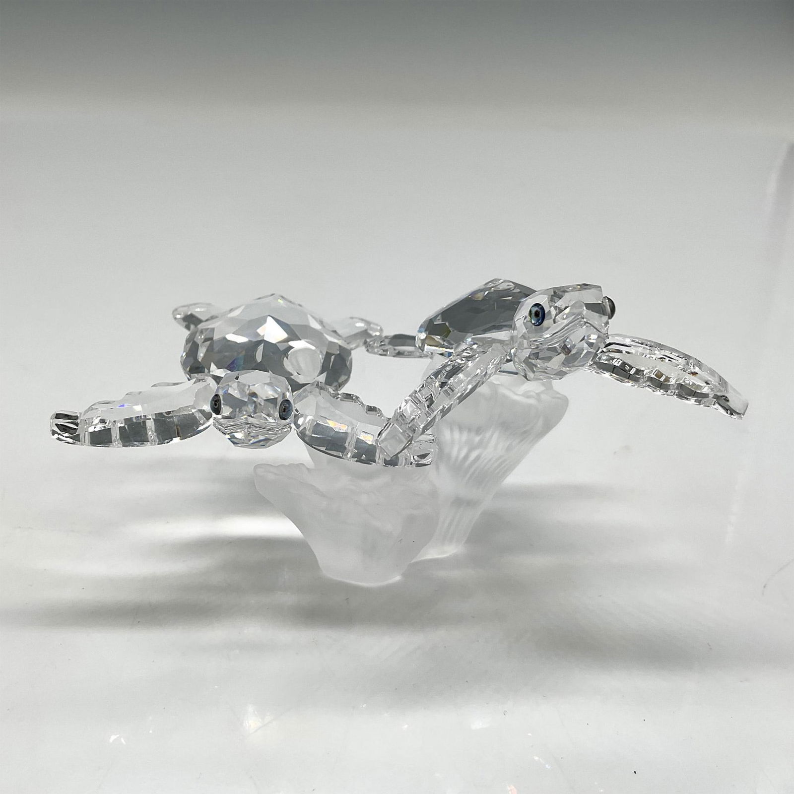 Swarovski Silver Crystal Figurine, Baby Sea Turtles (1 of 4)