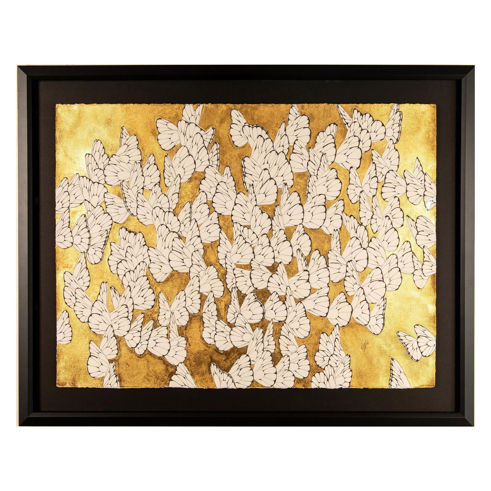 Art Nouveau Style Butterfly Design on Wove Paper, Signed (1 of 5)