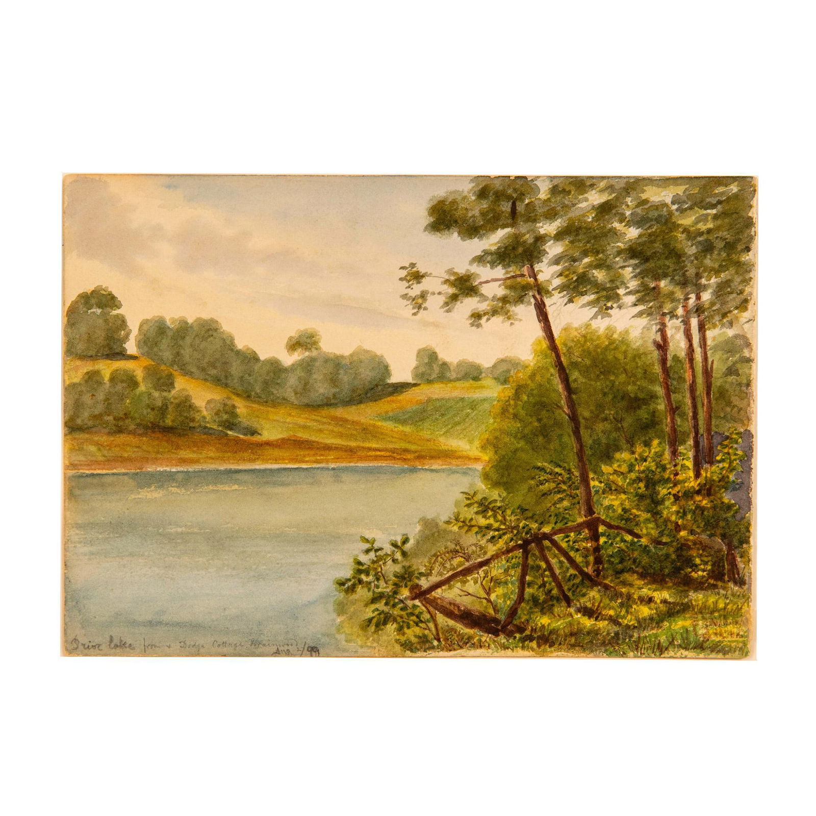 Original Double-Sided Watercolor on Paper, Prior Lake (1 of 7)