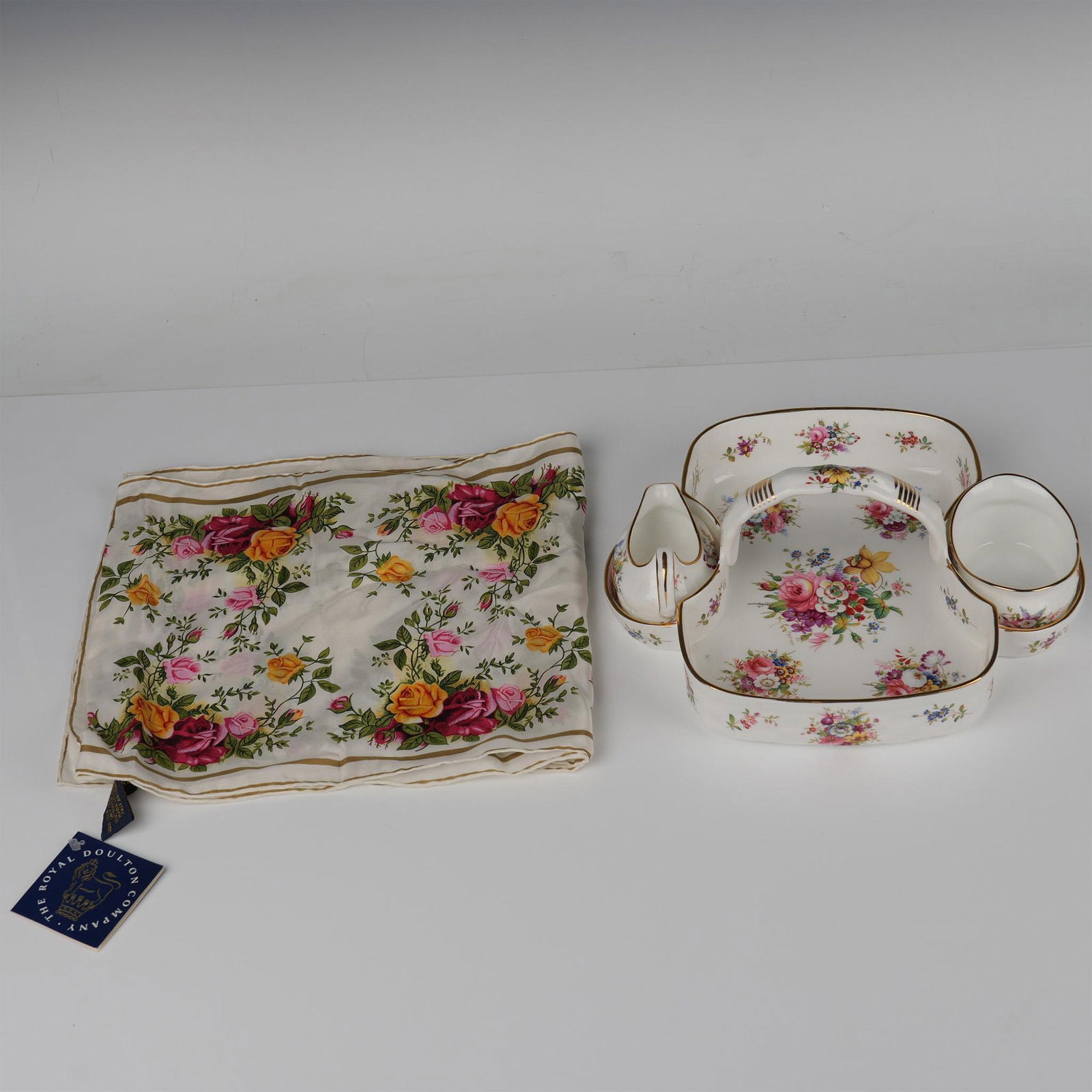 4pc Hammersley & Royal Doulton By Honey Serving Basket Set (1 of 5)