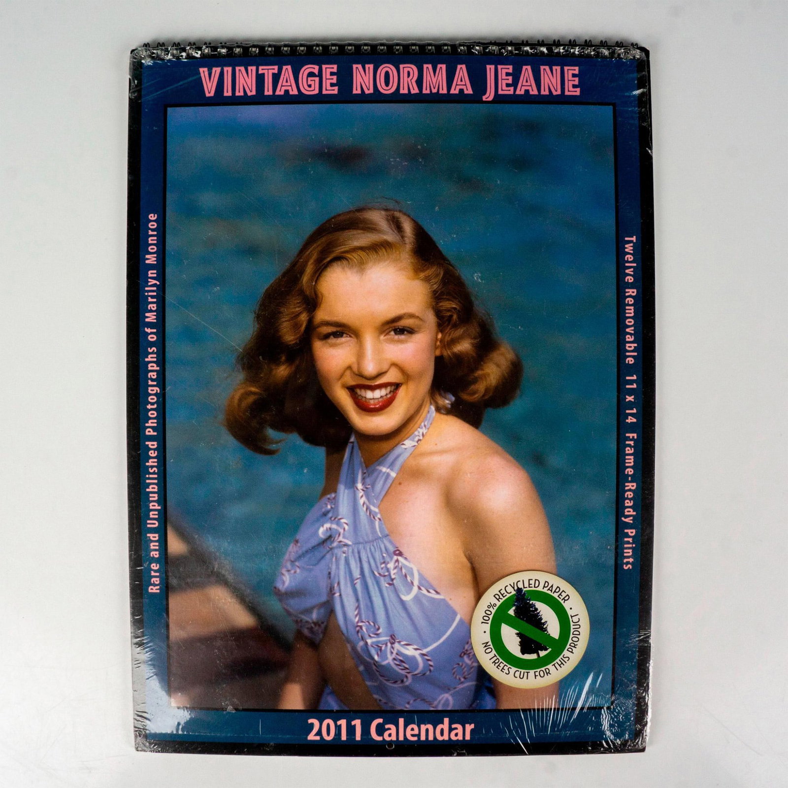 Asgard Press Collectible Calendar, Vintage Norma Jean 2011: Twelve month calendar with rare and unpublished color photographs of a classic girl next door beauty named Norma Jeane, later known as American actress Marilyn Monroe. Images are perforated and frame 