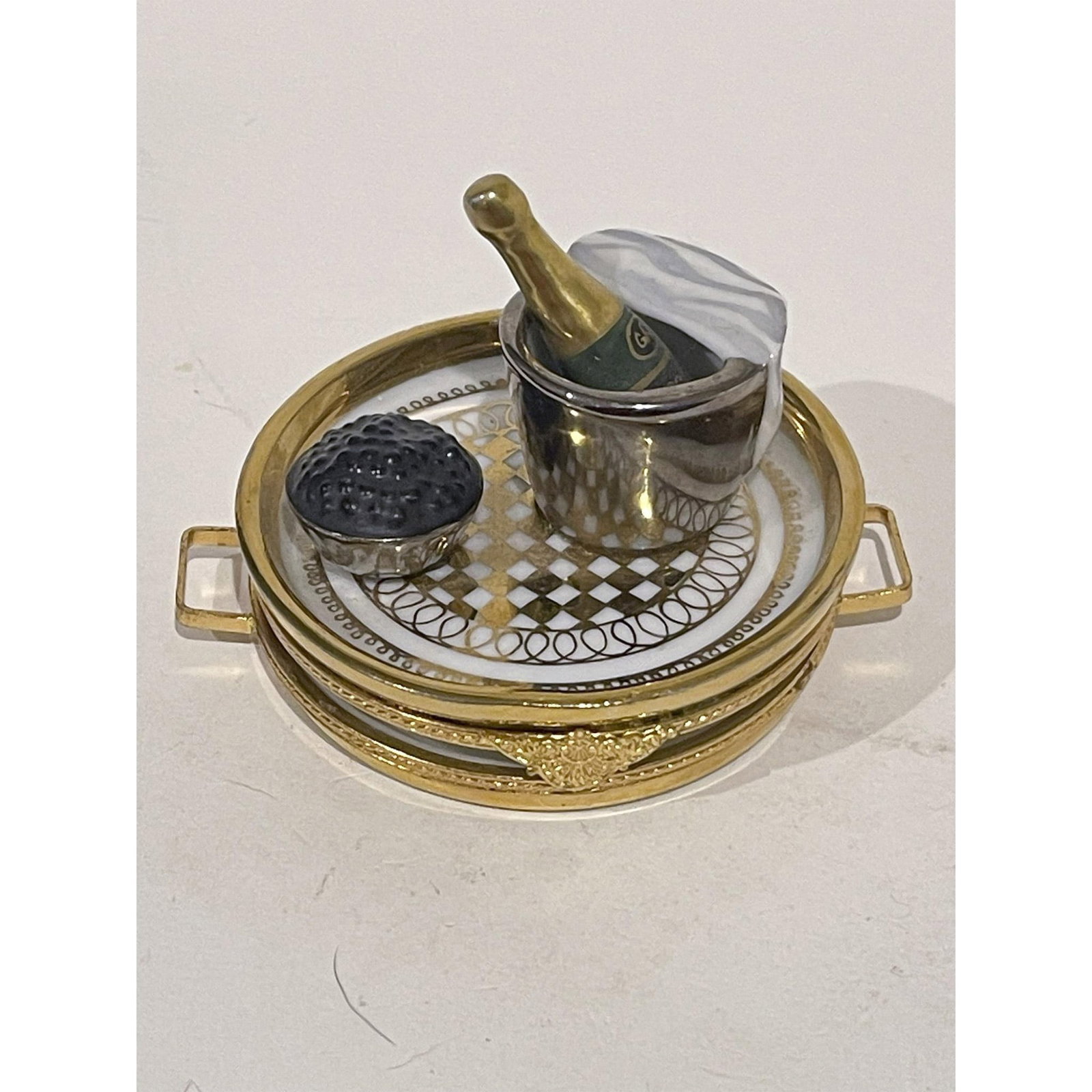 Limoges France Keepsake Box, Champagne Wishes Caviar Dreams (1 of 4)