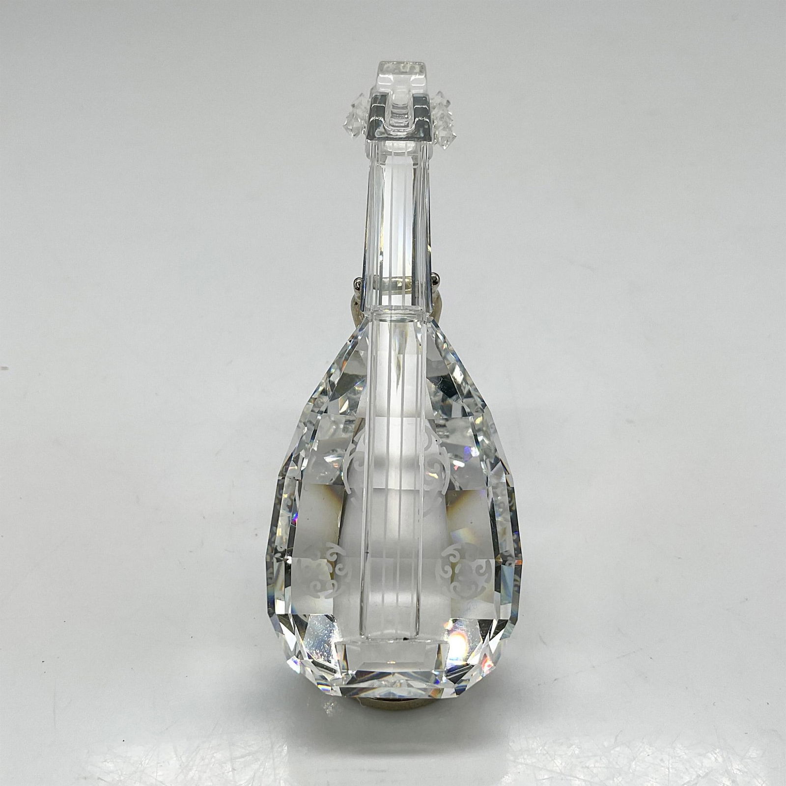 Swarovski Silver Crystal Figurine, Lute with Stand (1 of 5)