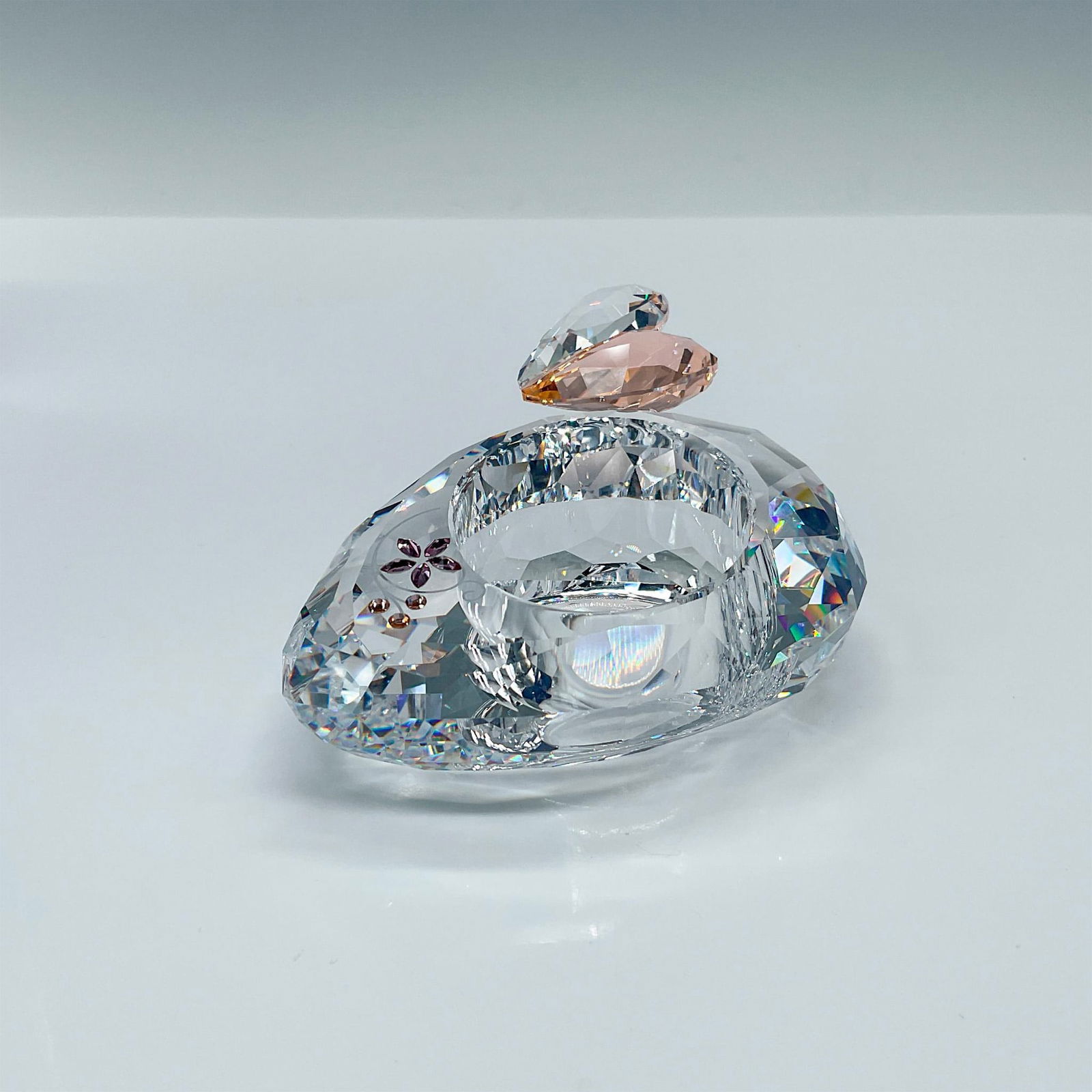 Swarovski Crystal Figurine, Heart Tealight (1 of 4)