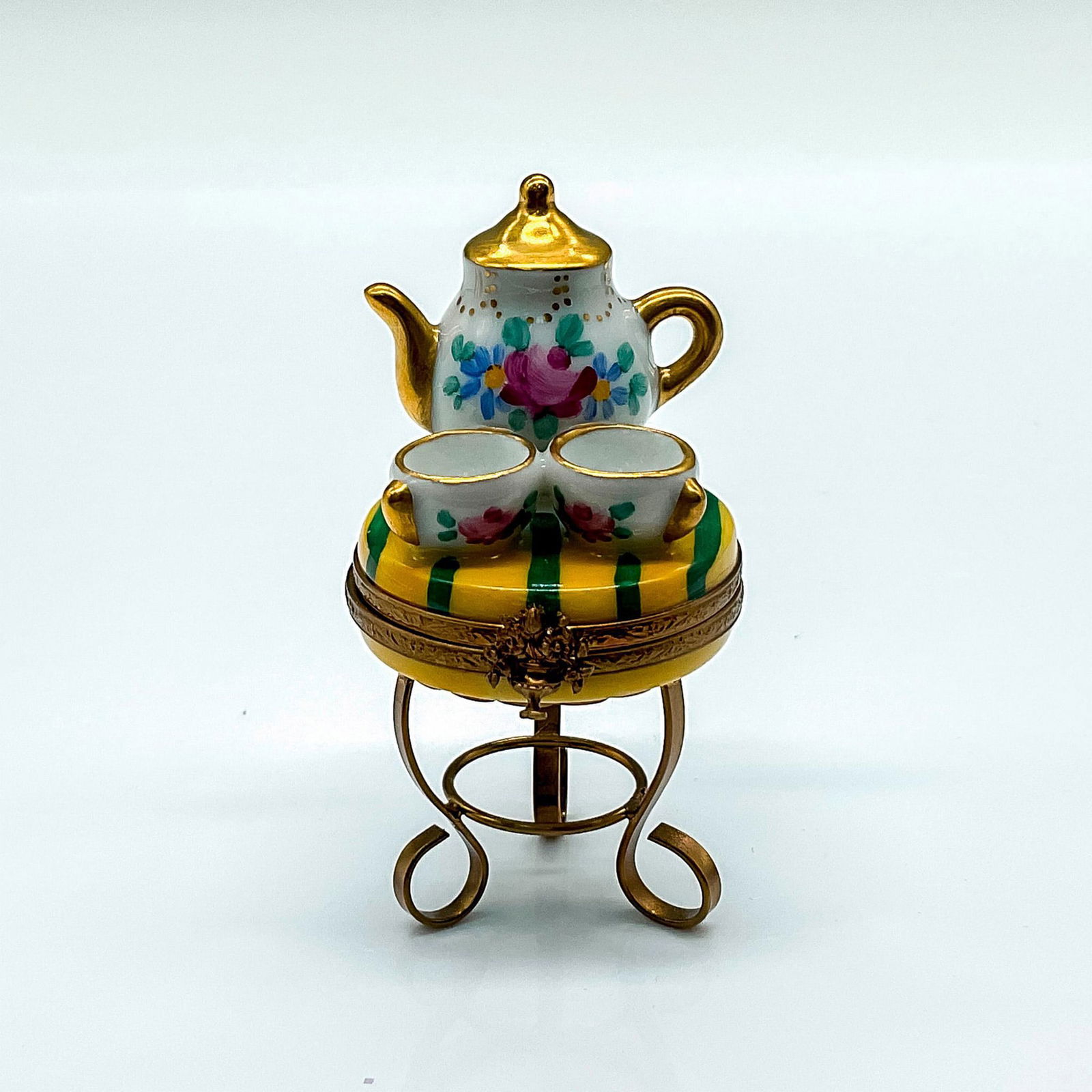 Limoges PV Porcelain Tea Set and Table Box (1 of 3)