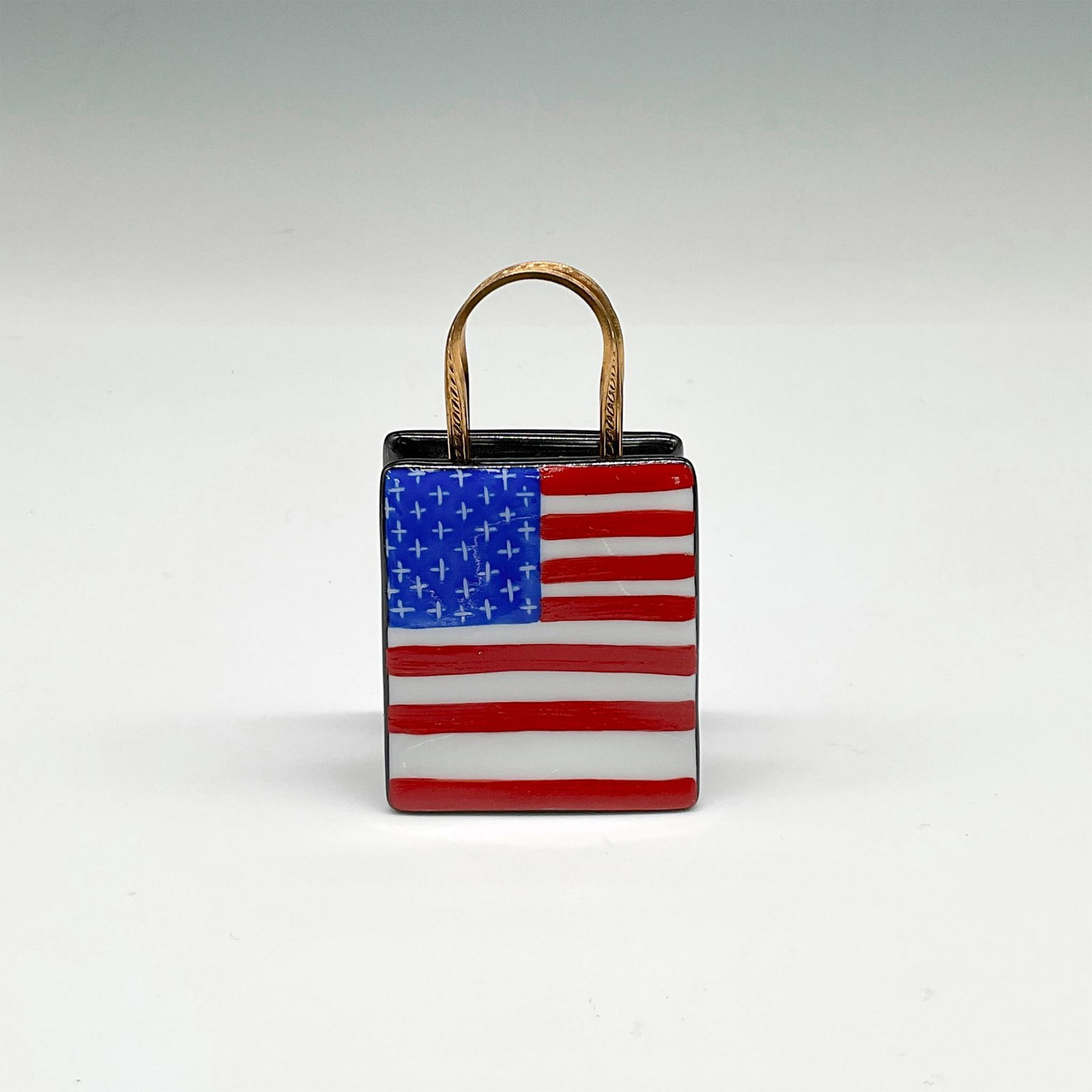 Limoges France Keepsake Box, American Bag (1 of 6)