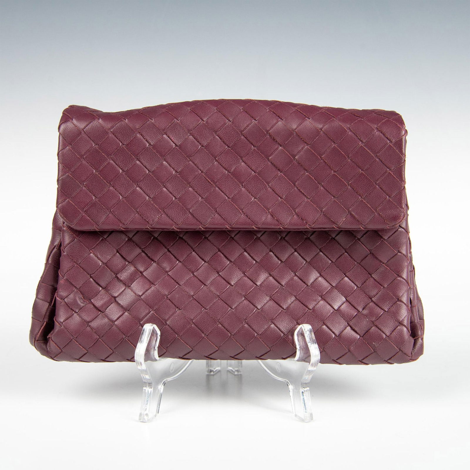 Bottega Veneta Purple Intreciato Leather Clutch Purse (1 of 3)