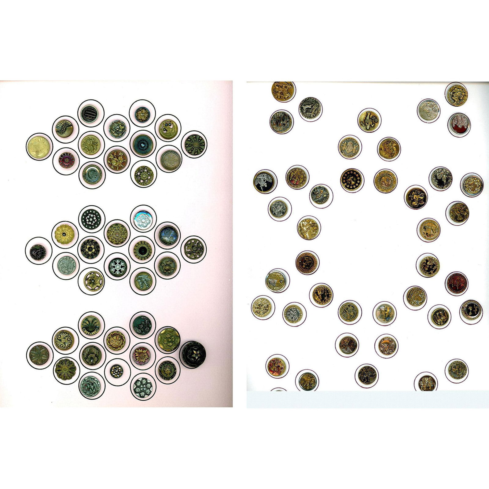 2 Cards of assorted small metal buttons (1 of 3)