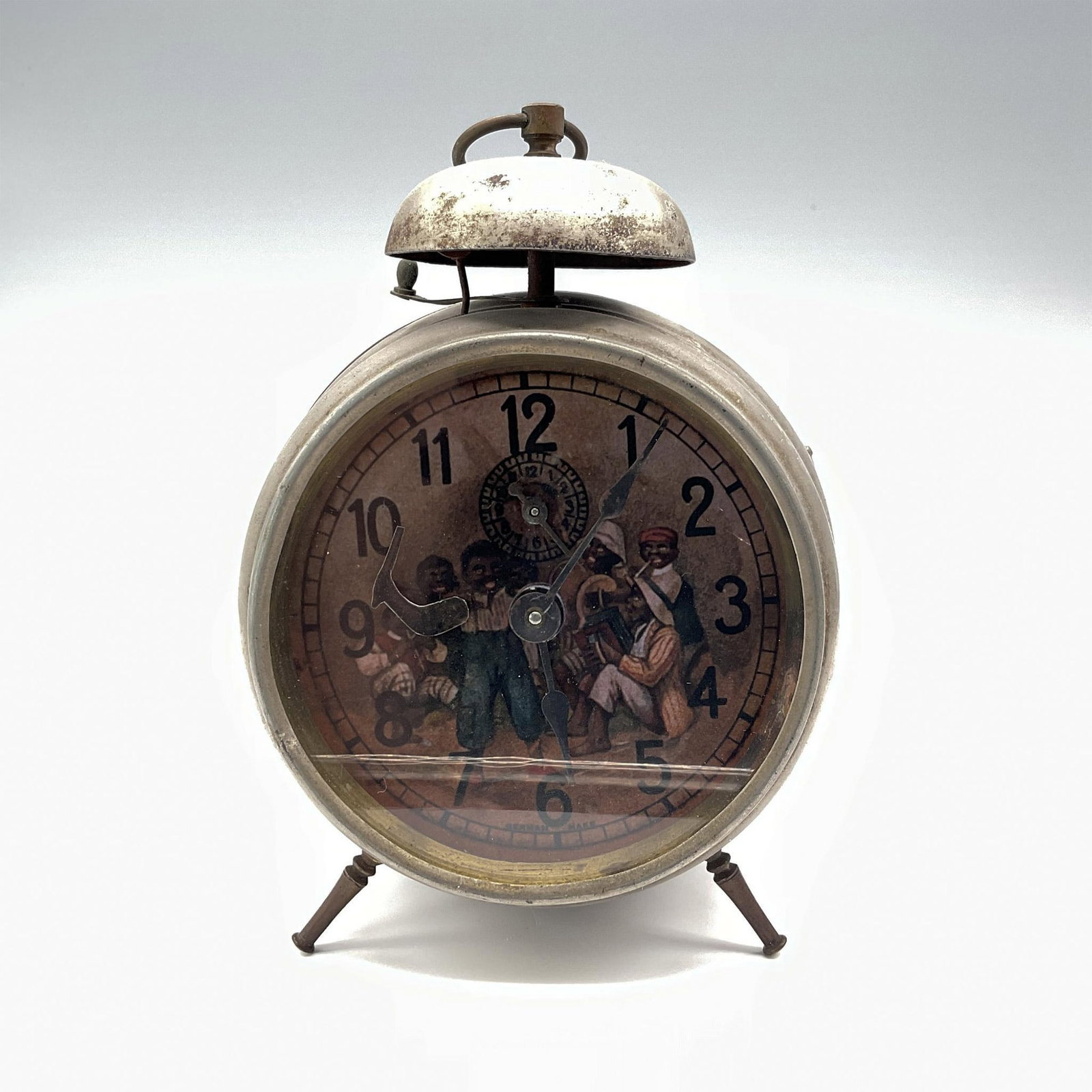 Vintage German Black Americana Table Alarm Clock (1 of 3)