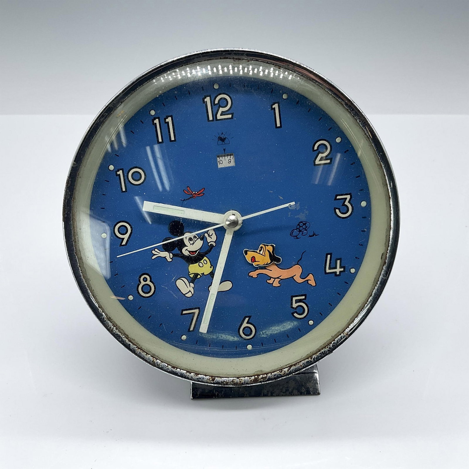 Vintage Disney Alarm Clock, Mickey Mouse and Pluto (1 of 3)