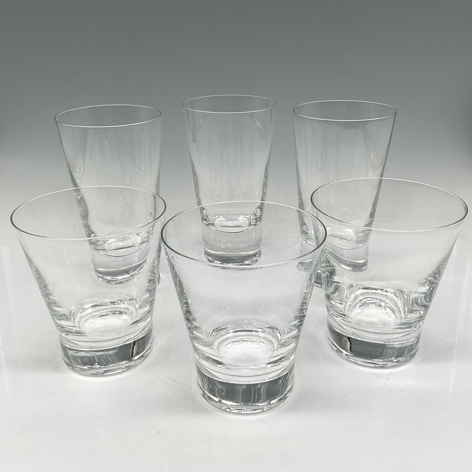 6pc Crystal Drink Glasses, Mixed Lot (1 of 3)