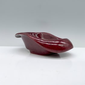 Roseville Pottery Bowl, Cranberry