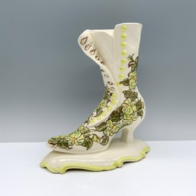 American Art Pottery Vase, High Top Boot