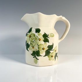 Cash Family Art Pottery Pitcher, Orchids