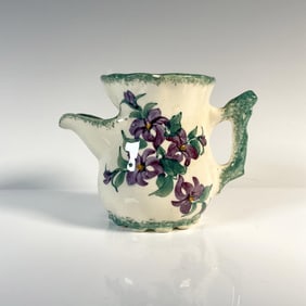 Cash Family Art Pottery Creamer, Violets