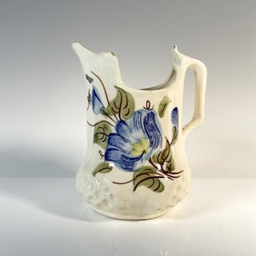 Clinchfield Art Pottery Creamer, Blue Daisy