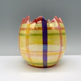 Art Pottery Cracked Easter Egg Bowl