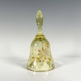 Fenton Art Glass Yellow Hand Bell