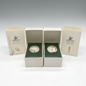 Pair of Swarovski Crystal Memories Classic Figurines