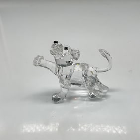 Swarovski Silver Crystal Figurine, Lion Cub