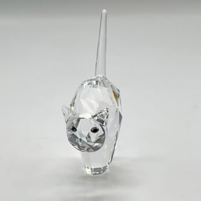 Swarovski Silver Crystal Figurine, Tomcat