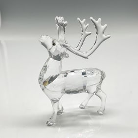 Swarovski Silver Crystal Figurine, Reindeer