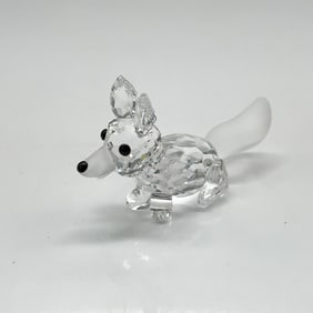 Swarovski Silver Crystal Figurine, Mini Sitting Fox