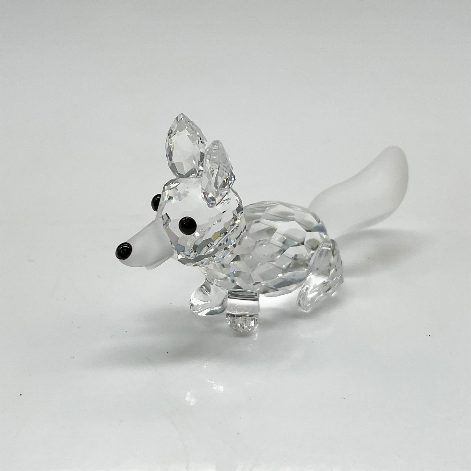 Swarovski Silver Crystal Figurine, Mini Sitting Fox (1 of 4)