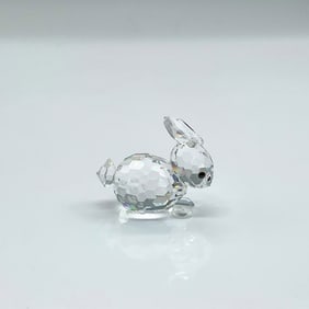 Swarovski Silver Crystal Figurine, Mini Rabbit LyingDown