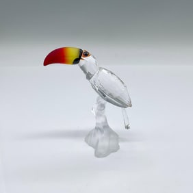 Swarovski Silver Crystal Figurine, Toucan - Color Beak