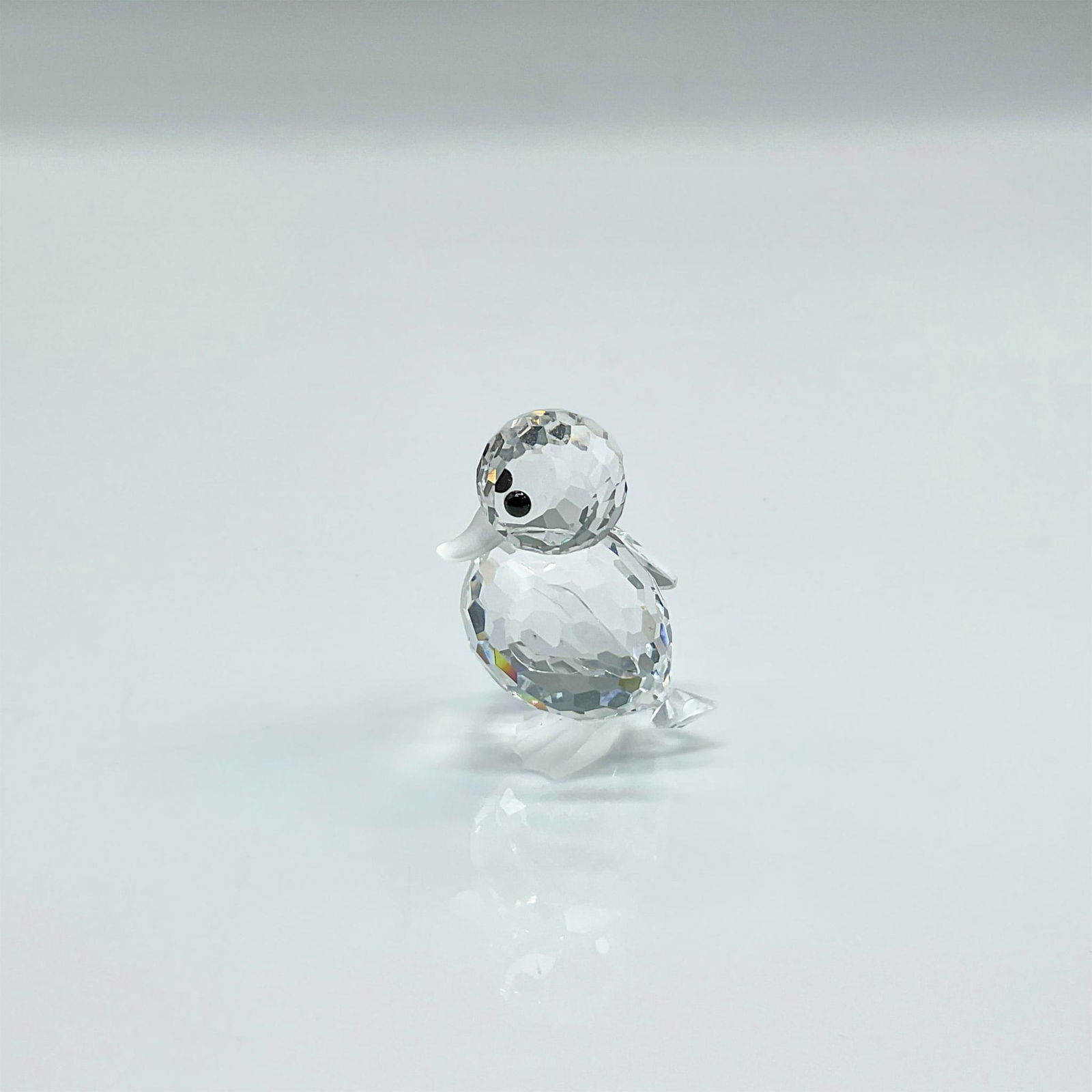 Swarovski Silver Crystal Figurine, Mini Standing Duck (1 of 5)