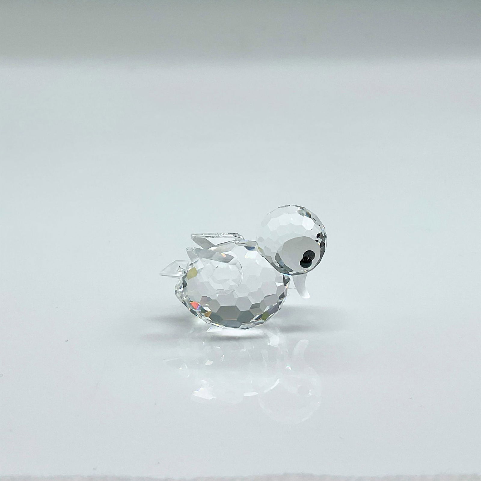 Swarovski Silver Crystal Figurine, Mini Swimming Duck (1 of 4)