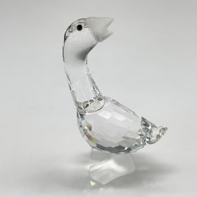 Swarovski Silver Crystal Figurine, Gosling Dick