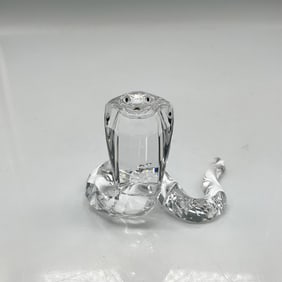 Swarovski Silver Crystal Figurine, Cobra