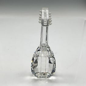 Swarovski Silver Crystal Figurine, Lute