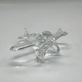Swarovski Silver Crystal Figurine, Airplane
