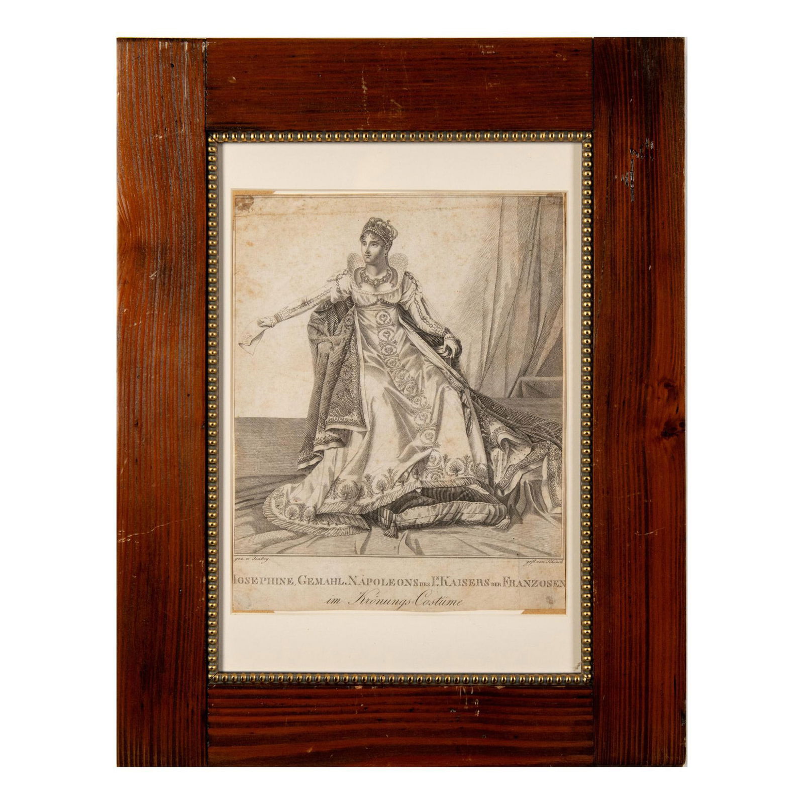 Isabey (After), Monochrome Engraving on Paper, Josephine (1 of 4)