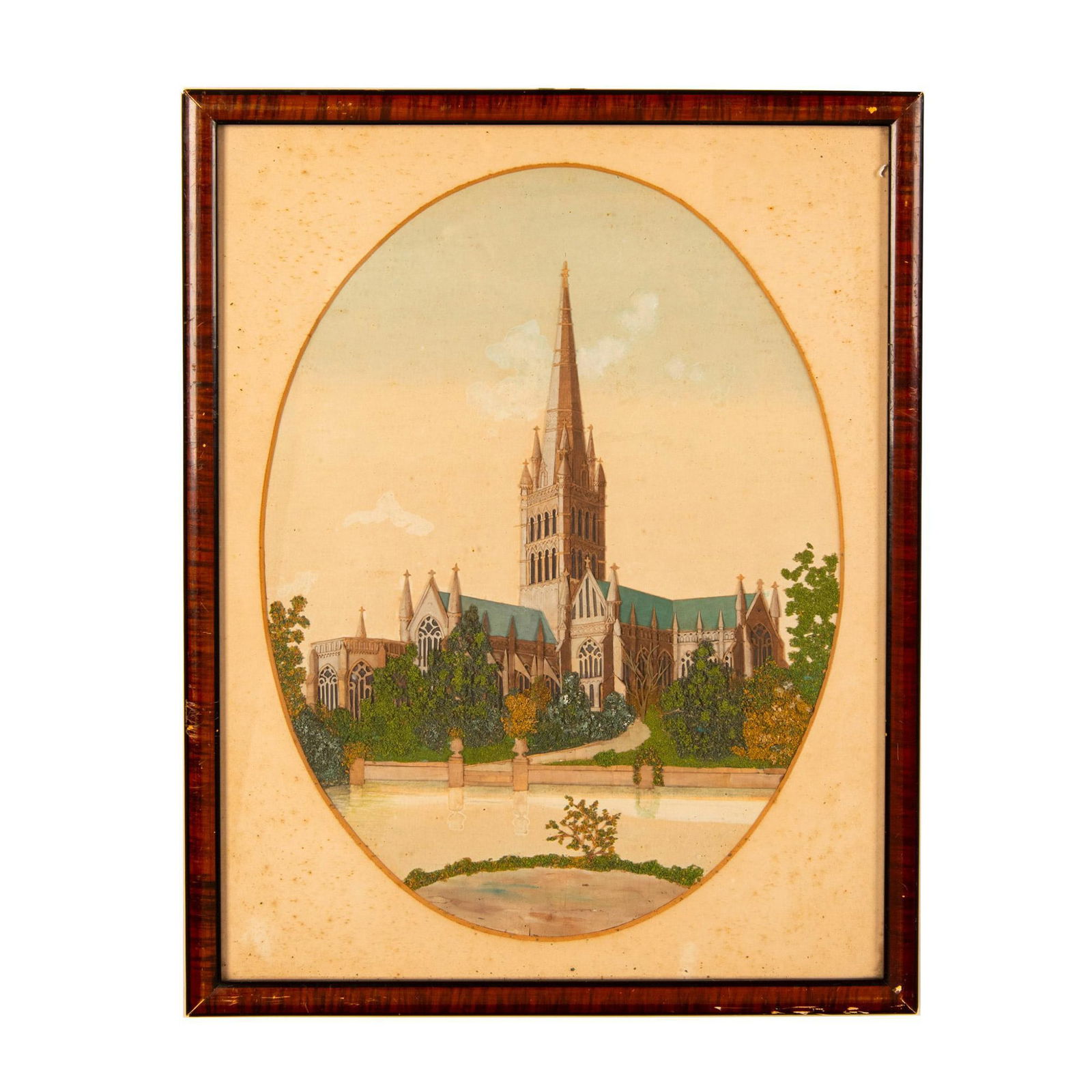 Original Mixed Media Collage on Board, Salisbury Cathedral (1 of 6)