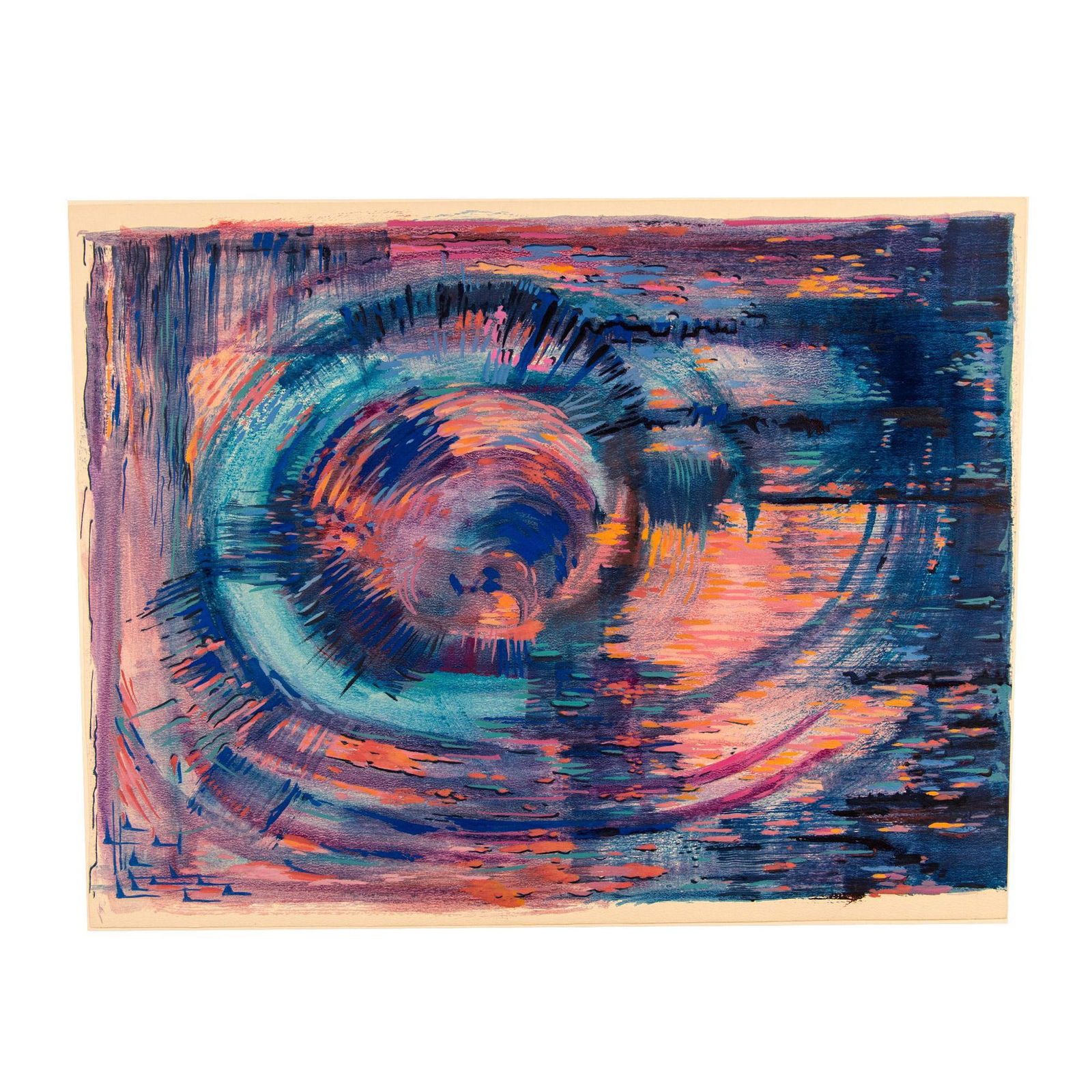 Albert Patecky, Original Oil & Gouache on Paper Board Signed (1 of 5)