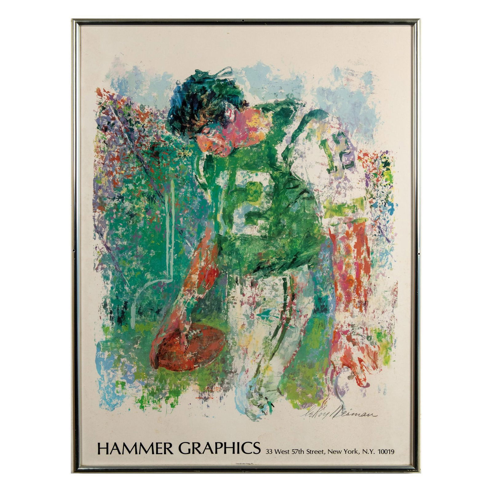 Leroy Neiman, Large Poster on Paper, Miami Superbowl 1969 (1 of 5)