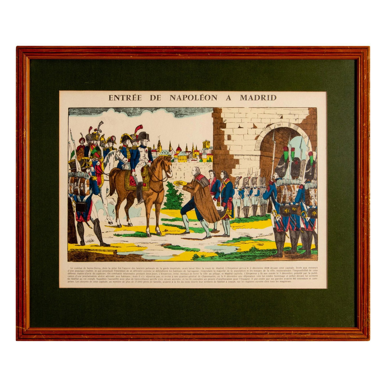 Entree de Napoleon a Madrid, Lithograph, Image d'Epinal (1 of 5)